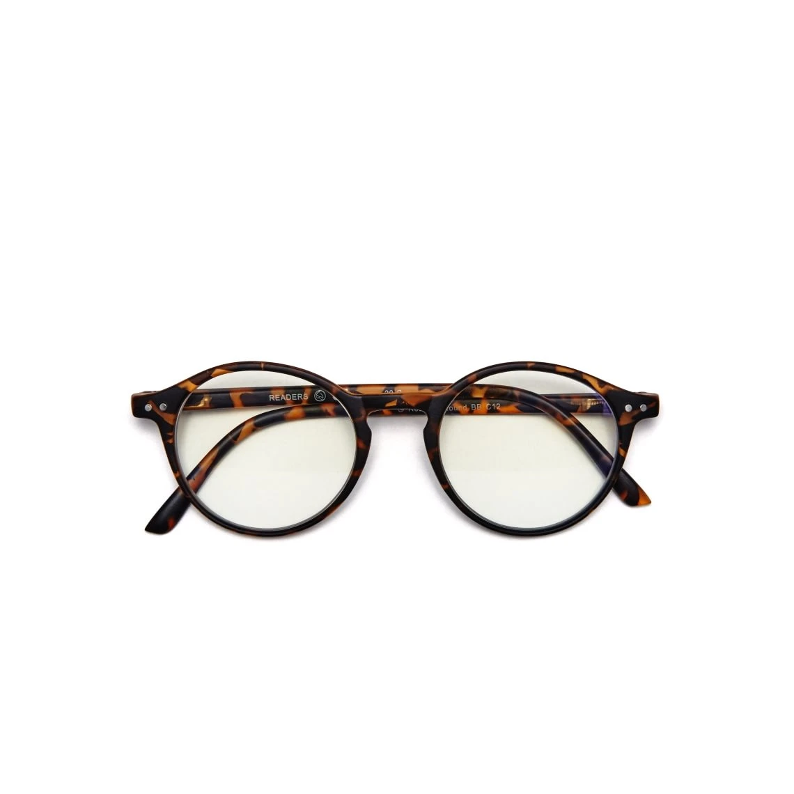 Readers - Læsebriller Readers Blue Block Round Tortoise 4 Readers - Læsebriller Readers Blue Block Round Tortoise - Billede 2