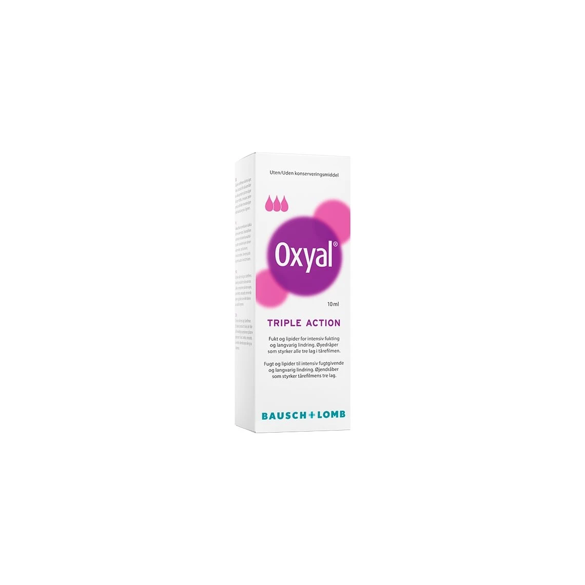 Oxyal Triple Action Øjendråber 10 Ml 4 Oxyal Triple Action Øjendråber 10 Ml - Billede 2